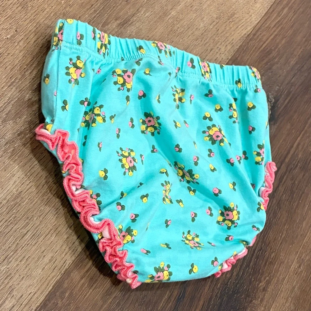 Matilda Jane Blue Floral Diaper Cover Bloomers 12-18m